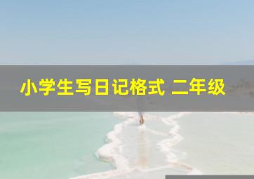 小学生写日记格式 二年级